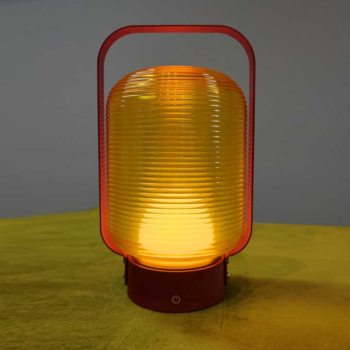 Glass Lantern Candlelight Ambient Lamp Camping Light