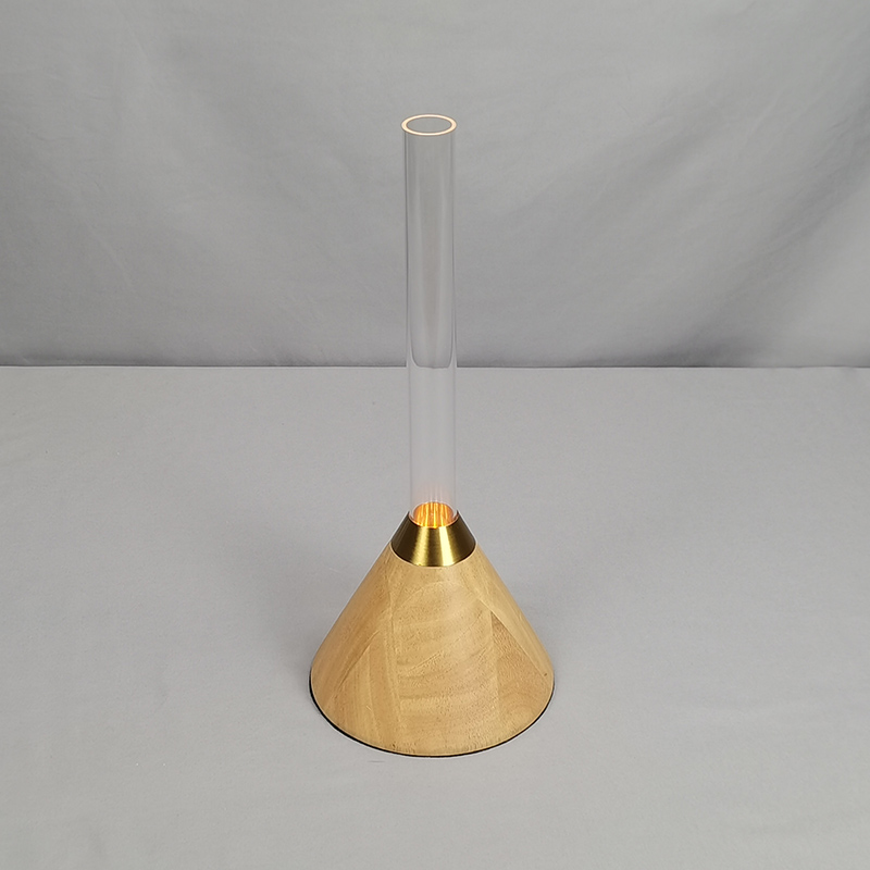 Mingkeda New design Hot Sale Arcylic Metal Wood White Color Camping Lights Table Lamp