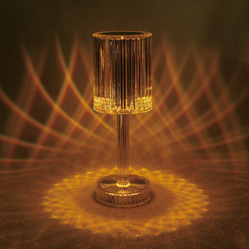 Mingkeda Indoor Decor Table Light Bedroom Lamp Clear Glass Lampshade