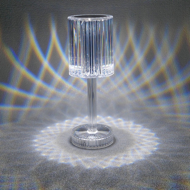 Mingkeda Indoor Decor Table Light Bedroom Lamp Clear Glass Lampshade