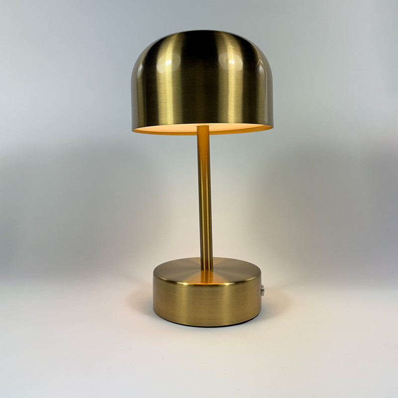 Mingkeda Modern Golden Rechargeable Indoor Lighting Dimmable Desk Light Living Room Decorative LED Table Lamp