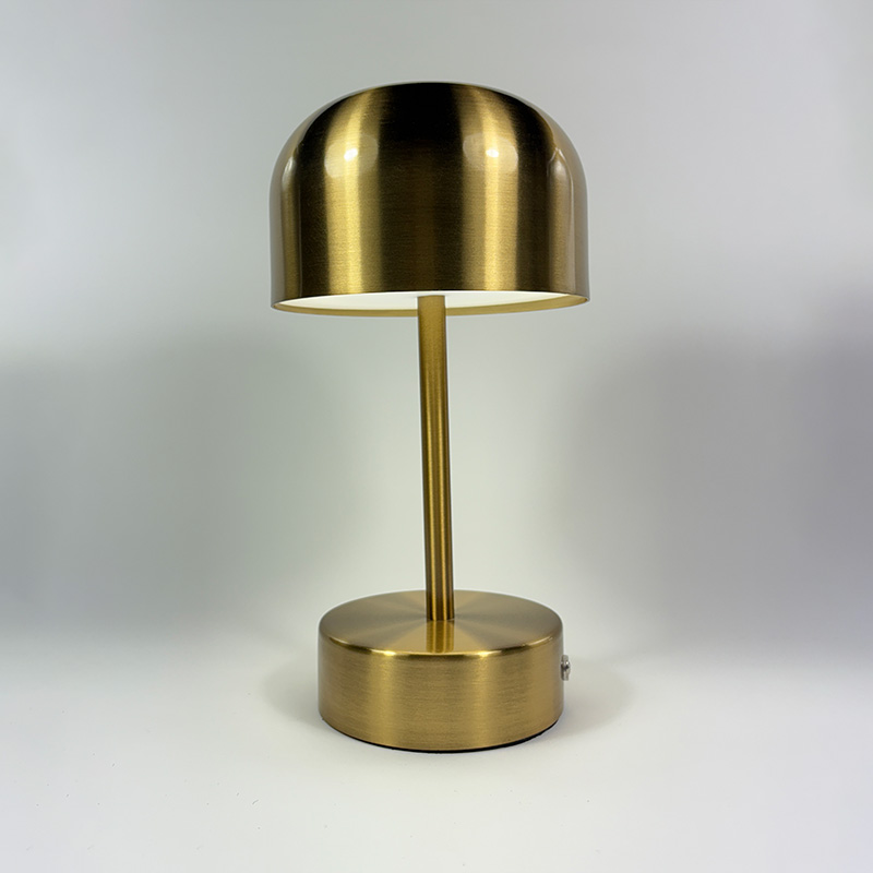 Mingkeda Modern Golden Rechargeable Indoor Lighting Dimmable Desk Light Living Room Decorative LED Table Lamp