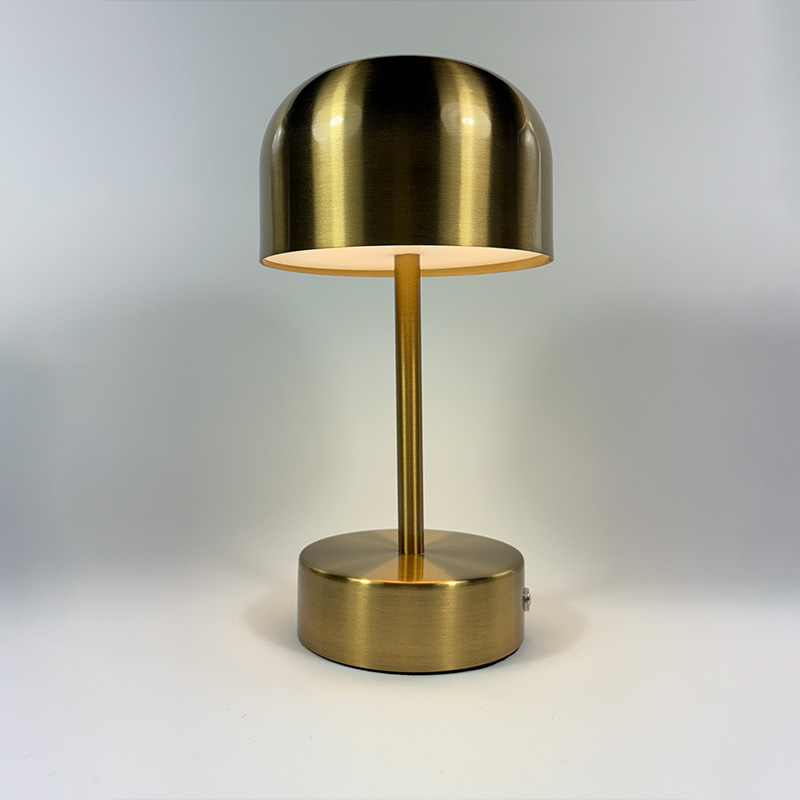 Mingkeda Modern Golden Rechargeable Indoor Lighting Dimmable Desk Light Living Room Decorative LED Table Lamp