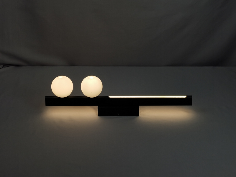 Mingkeda Modern Simply Backlit LED PC Cover Glass Lampshade Metal Ceiling Lighting