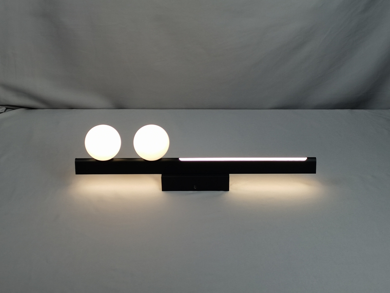 Mingkeda Modern Simply Backlit LED PC Cover Glass Lampshade Metal Ceiling Lighting