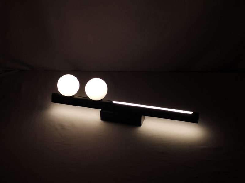 Mingkeda Modern Simply Backlit LED PC Cover Glass Lampshade Metal Ceiling Lighting