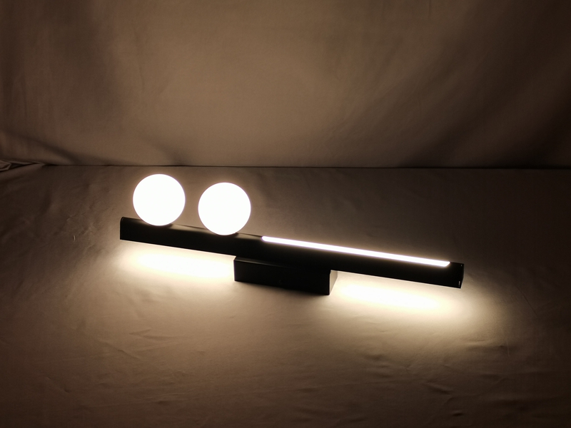 Mingkeda Modern Simply Backlit LED PC Cover Glass Lampshade Metal Ceiling Lighting