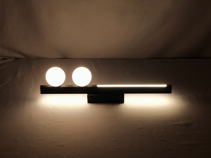 Mingkeda Modern Simply Backlit LED PC Cover Glass Lampshade Metal Ceiling Lighting