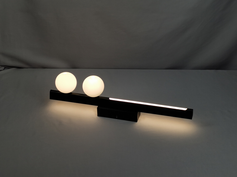 Mingkeda Modern Simply Backlit LED PC Cover Glass Lampshade Metal Ceiling Lighting