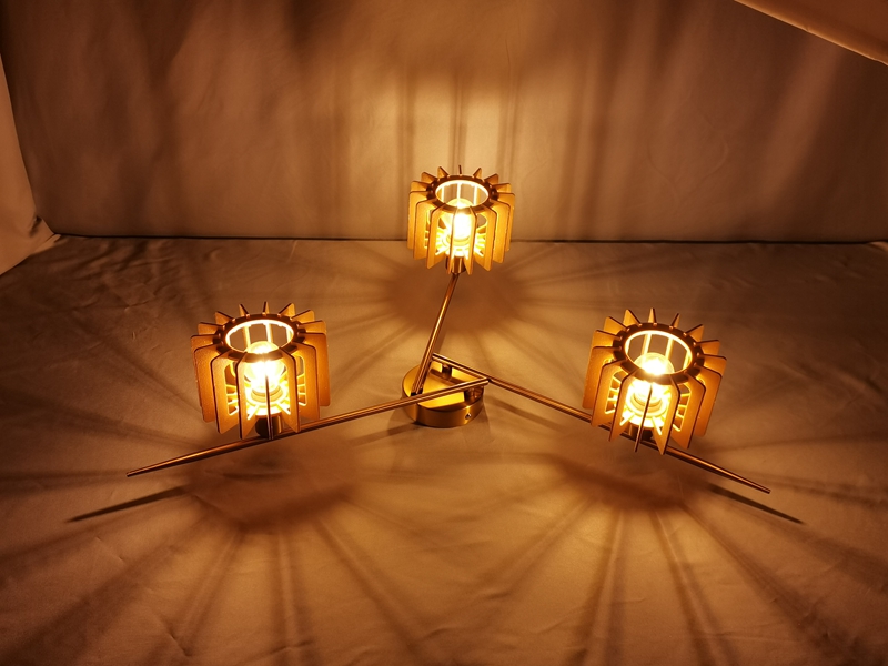 Mingkeda High Quality Fashion Minimalist Decorative Living Room Hotel Home Metal and Glass LED Ceiling Light