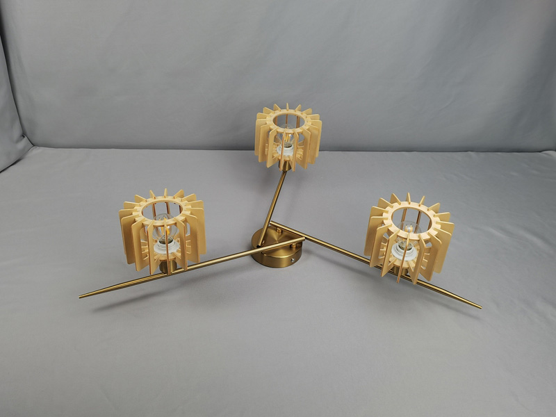 Mingkeda High Quality Fashion Minimalist Decorative Living Room Hotel Home Metal and Glass LED Ceiling Light