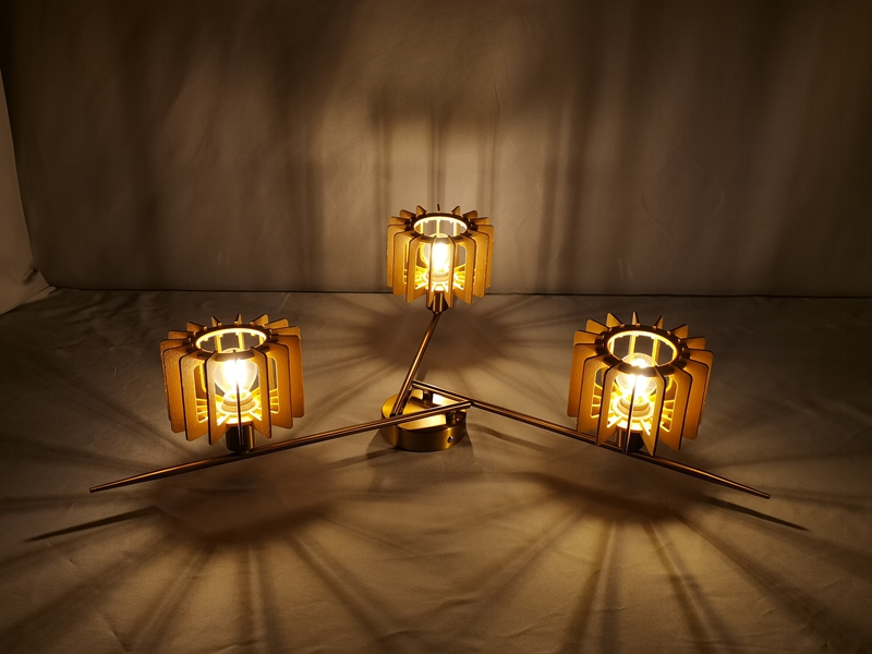 Mingkeda High Quality Fashion Minimalist Decorative Living Room Hotel Home Metal and Glass LED Ceiling Light