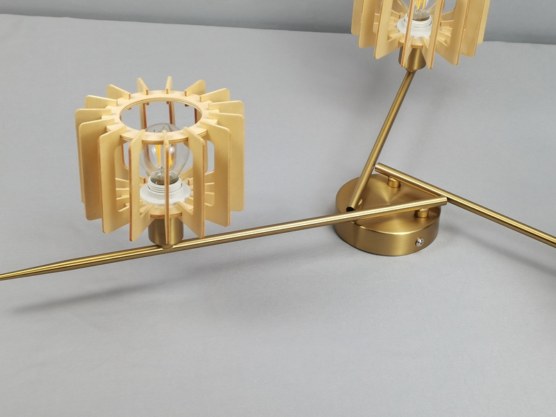 Mingkeda High Quality Fashion Minimalist Decorative Living Room Hotel Home Metal and Glass LED Ceiling Light