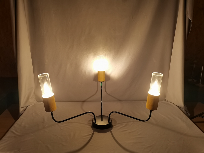 Mingkeda LED Fashion Metal Wood Minimalist Living Room Home Decorative Ceiling Light