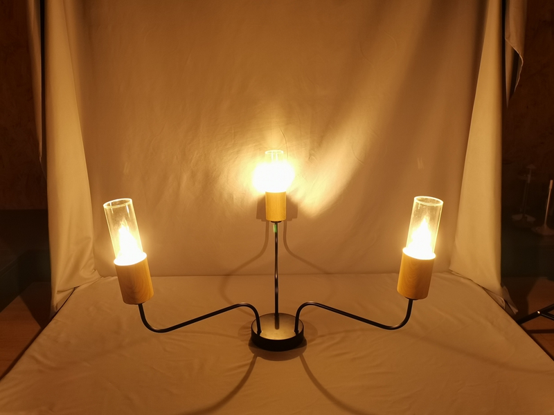 Mingkeda LED Fashion Metal Wood Minimalist Living Room Home Decorative Ceiling Light