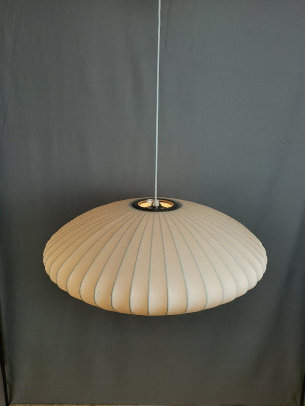 Mingkeda Nordic Modern Chandelier Lamp for Living Room Restaurant Bar Counter Indoor Deco Creative White Silk Pendant Lamp Light