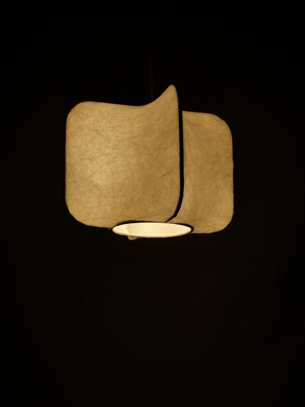 Mingkeda Lantern Simple Medieval Silk Lamp for Homestay Tea Room Restaurant Bar Silk Chandelier Pendant Light