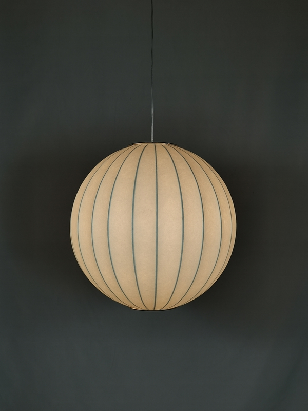 Mingkeda MKDP251130S Single Head White Silk Pendant Light