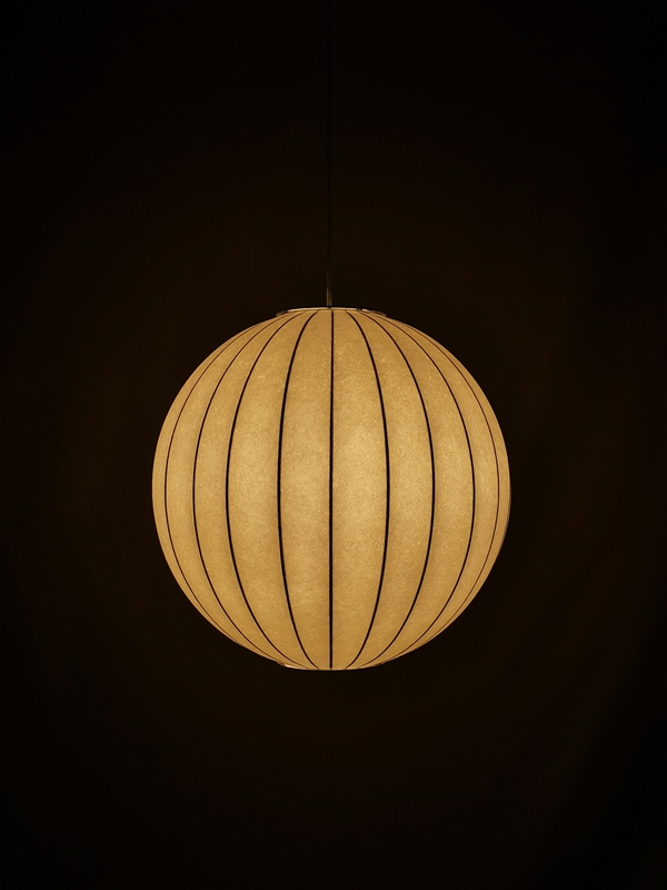 Mingkeda MKDP251130S Single Head White Silk Pendant Light