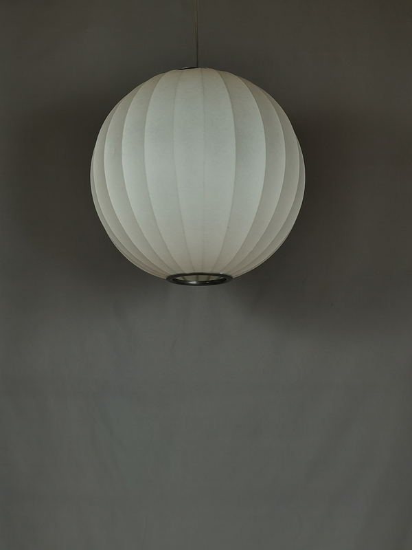 Mingkeda MKDP251130S Single Head White Silk Pendant Light
