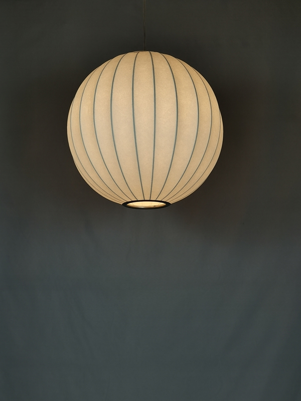 Mingkeda MKDP251130S Single Head White Silk Pendant Light