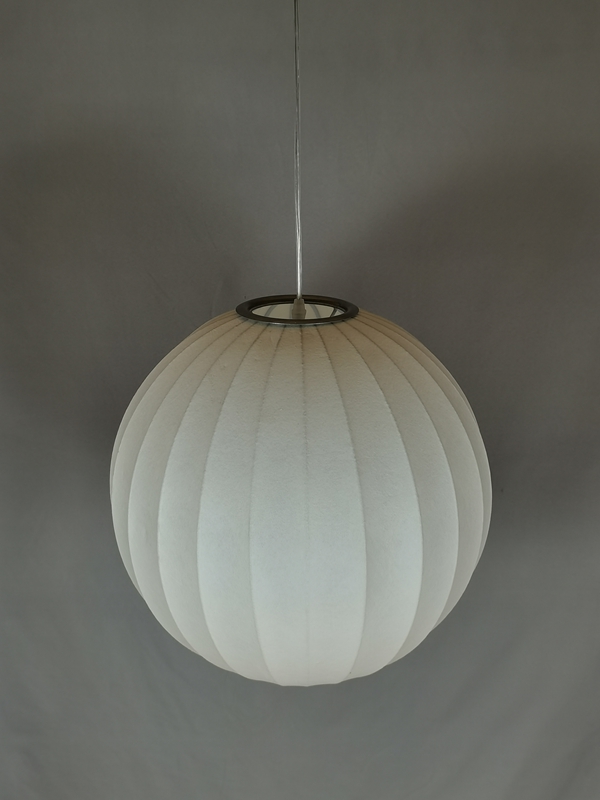 Mingkeda MKDP251130S Single Head White Silk Pendant Light