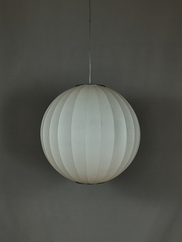 Mingkeda MKDP251130S Single Head White Silk Pendant Light