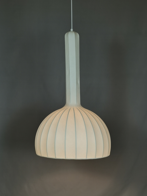 Mingkeda MKDP251129S Single Head White Silk Pendant Light