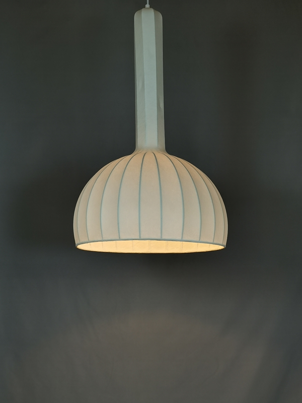 Mingkeda MKDP251129S Single Head White Silk Pendant Light