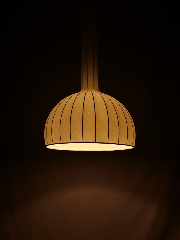 Mingkeda MKDP251129S Single Head White Silk Pendant Light