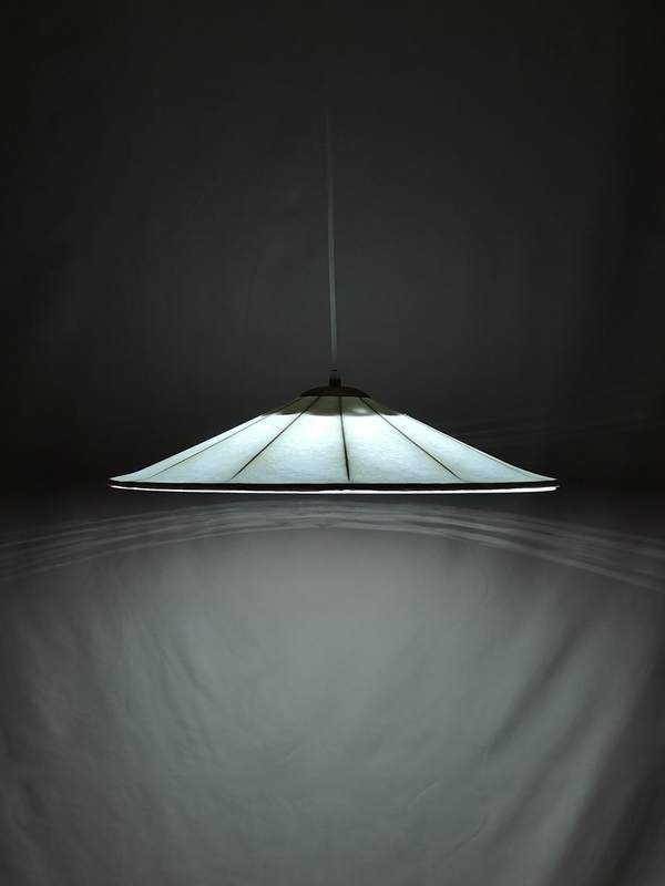 Mingkeda MKDP251128S Single Head White Silk Pendant Light