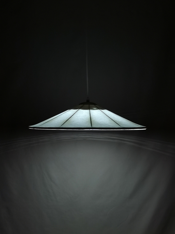 Mingkeda MKDP251128S Single Head White Silk Pendant Light