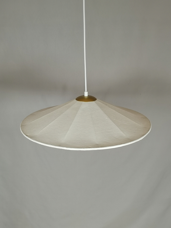 Mingkeda MKDP251128S Single Head White Silk Pendant Light