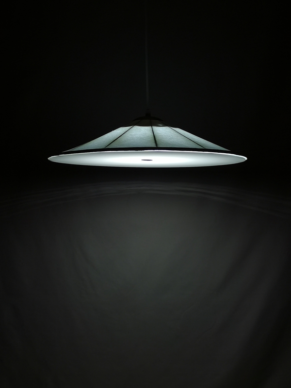 Mingkeda MKDP251128S Single Head White Silk Pendant Light