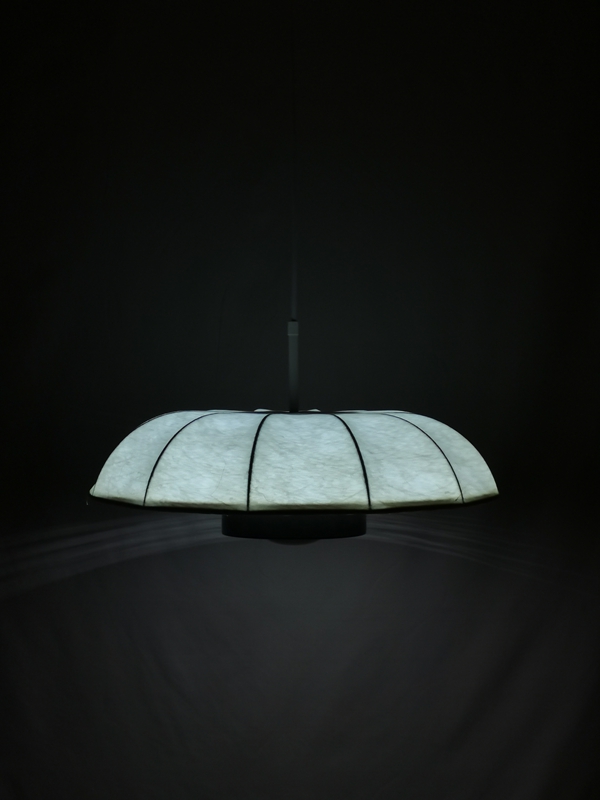 Mingkeda MKDP251127S Single Head White Silk Pendant Light