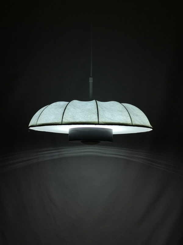 Mingkeda MKDP251127S Single Head White Silk Pendant Light