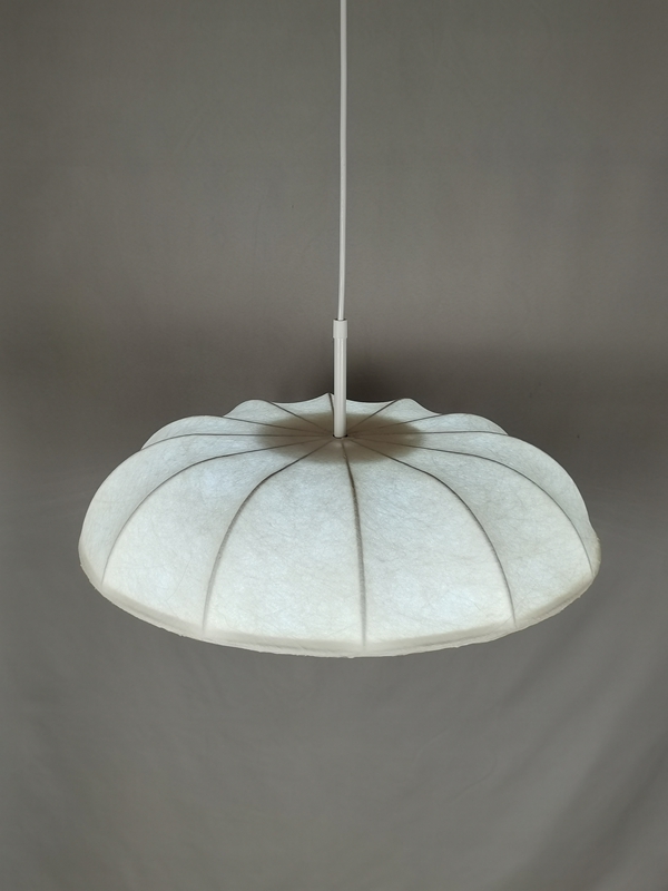 Mingkeda MKDP251127S Single Head White Silk Pendant Light