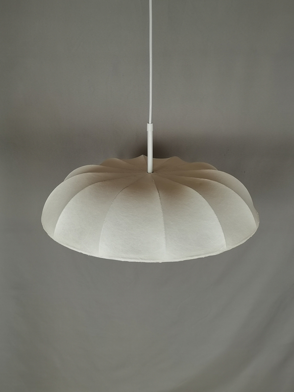 Mingkeda MKDP251127S Single Head White Silk Pendant Light