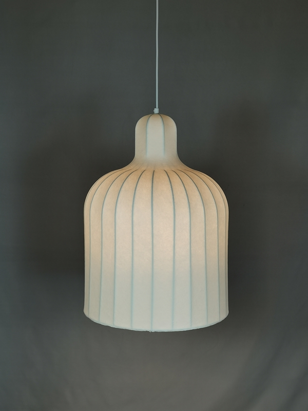 Mingkeda MKDP251126S Single Head White Silk Pendant Light