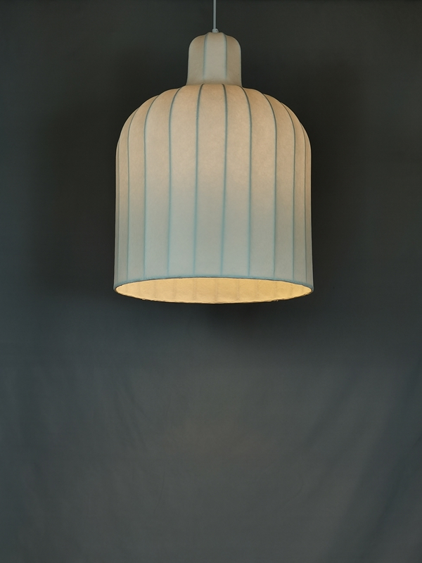 Mingkeda MKDP251126S Single Head White Silk Pendant Light