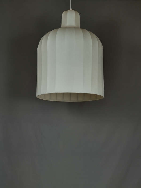 Mingkeda MKDP251126S Single Head White Silk Pendant Light