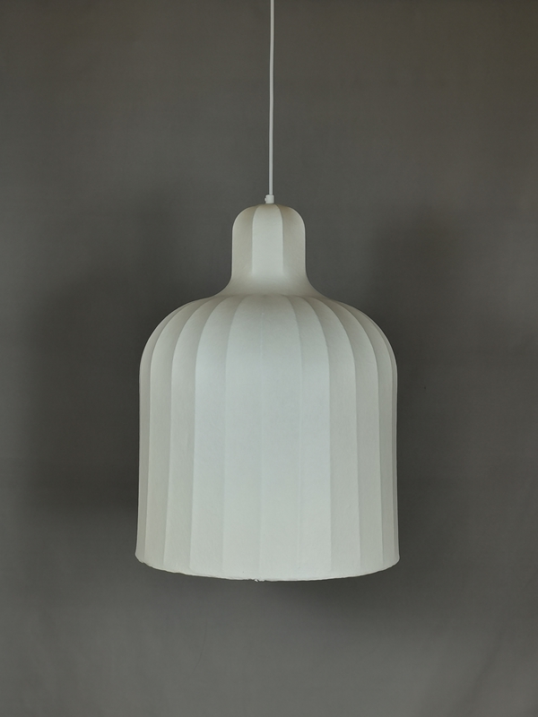 Mingkeda MKDP251126S Single Head White Silk Pendant Light