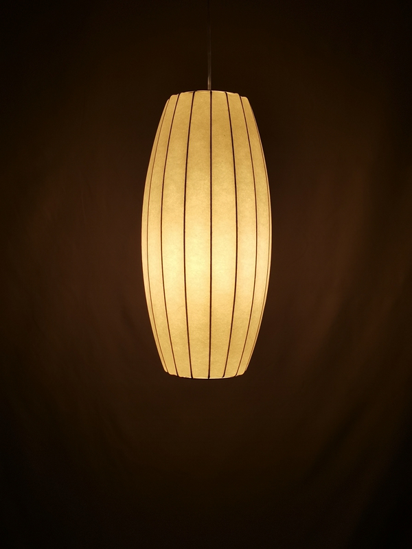 Mingkeda MKDP251123S Single Head White Silk Pendant Light