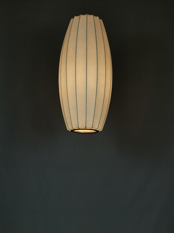 Mingkeda MKDP251123S Single Head White Silk Pendant Light