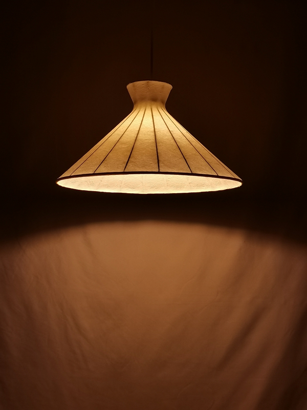 Mingkeda MKDP251122S Single Head White Silk Pendant Light