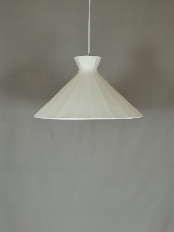 Mingkeda MKDP251122S Single Head White Silk Pendant Light
