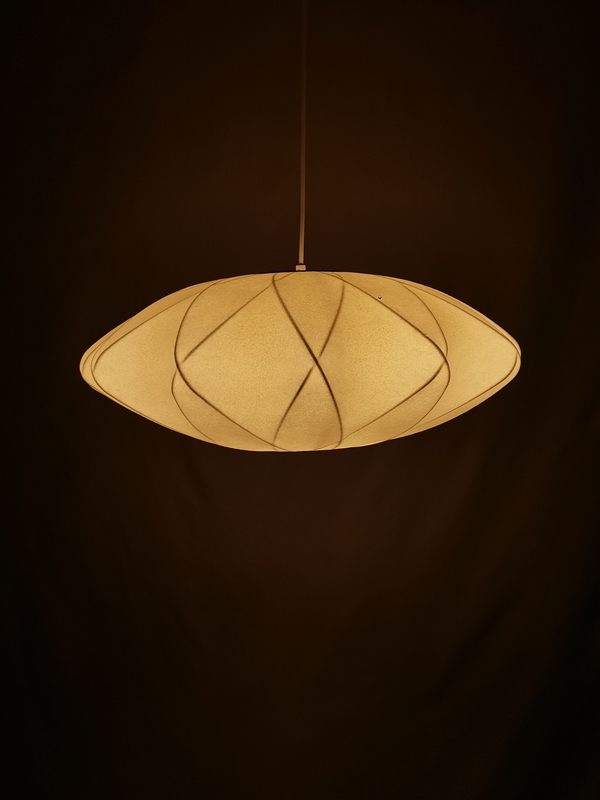 Mingkeda MKDP251121S Single Head White Silk Pendant Light