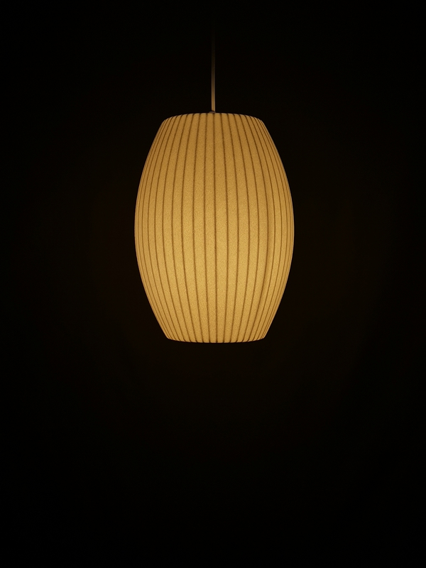 Mingkeda MKDP251120S Single Head White Silk Pendant Light