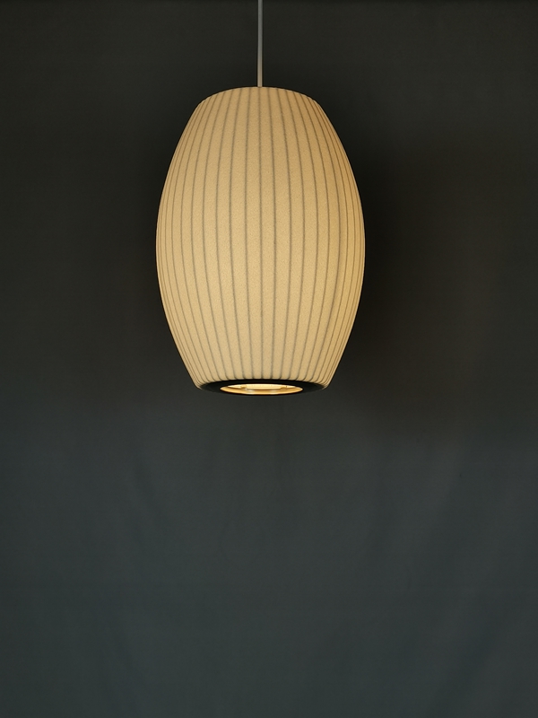 Mingkeda MKDP251120S Single Head White Silk Pendant Light