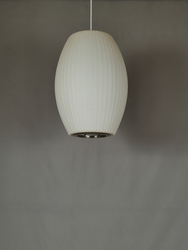 Mingkeda MKDP251120S Single Head White Silk Pendant Light